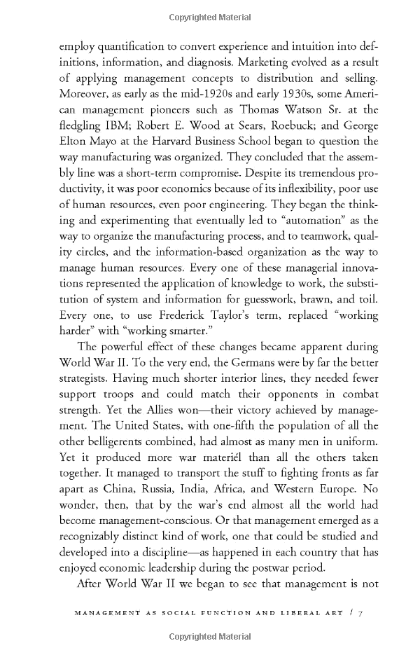 the essential drucker: the best of sixty years of peter drucker's essential writings on management (collins business essentials)