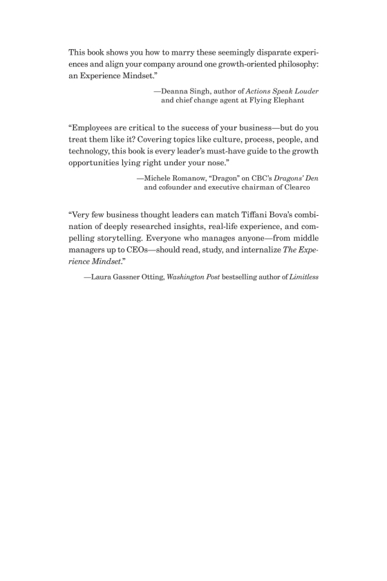 the experience mindset