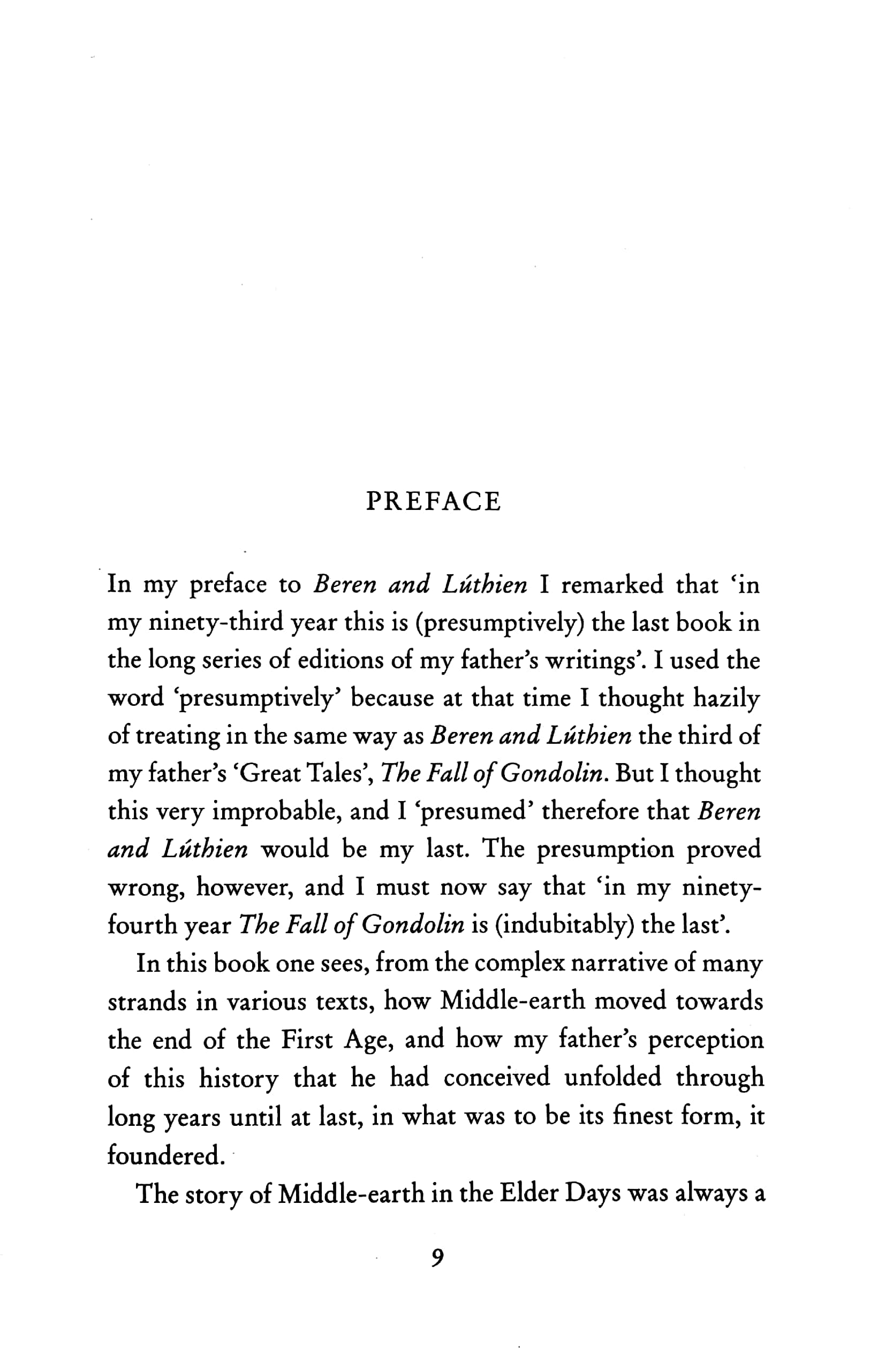 the fall of gondolin