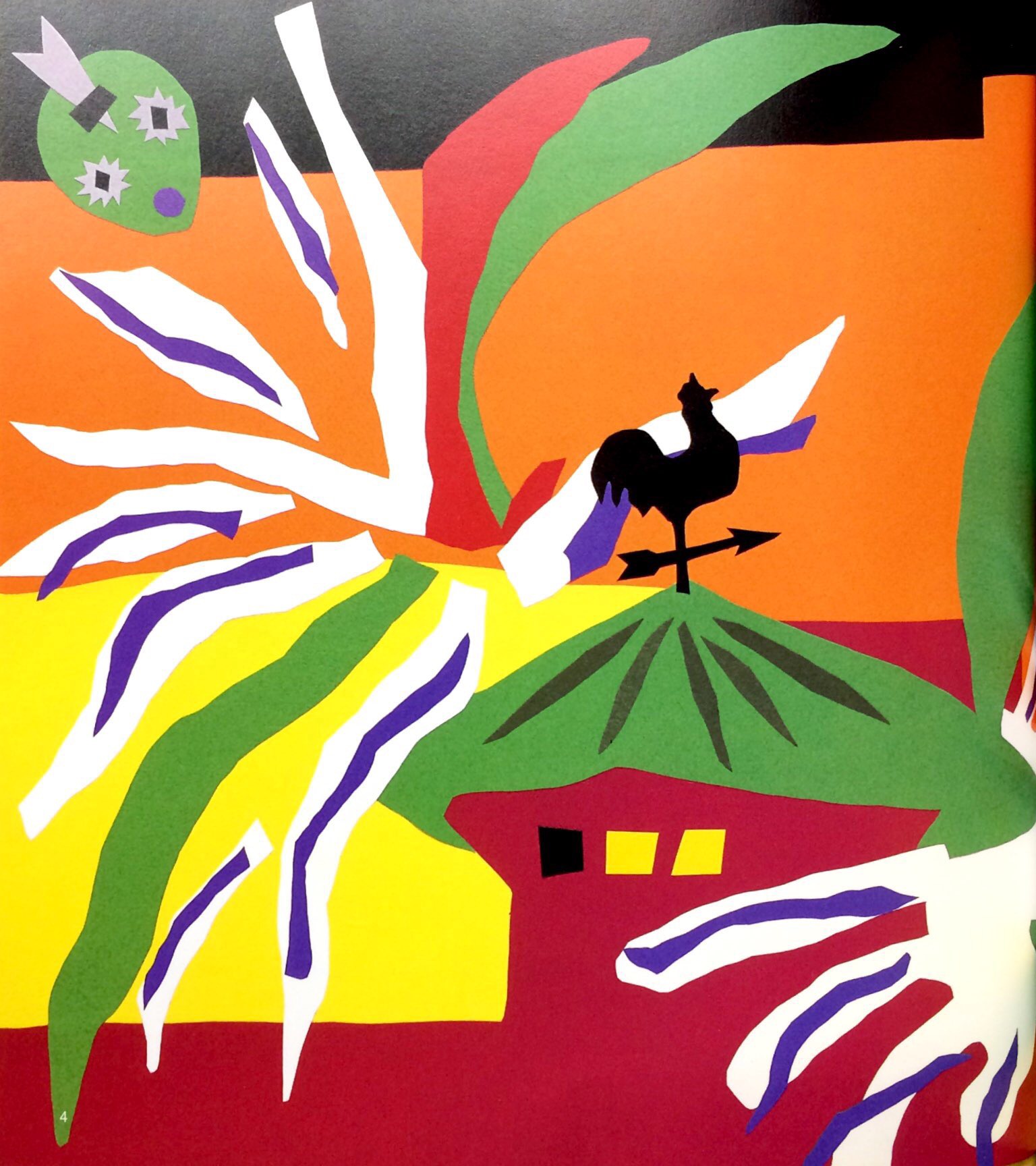 the farm rooster and the weather vane