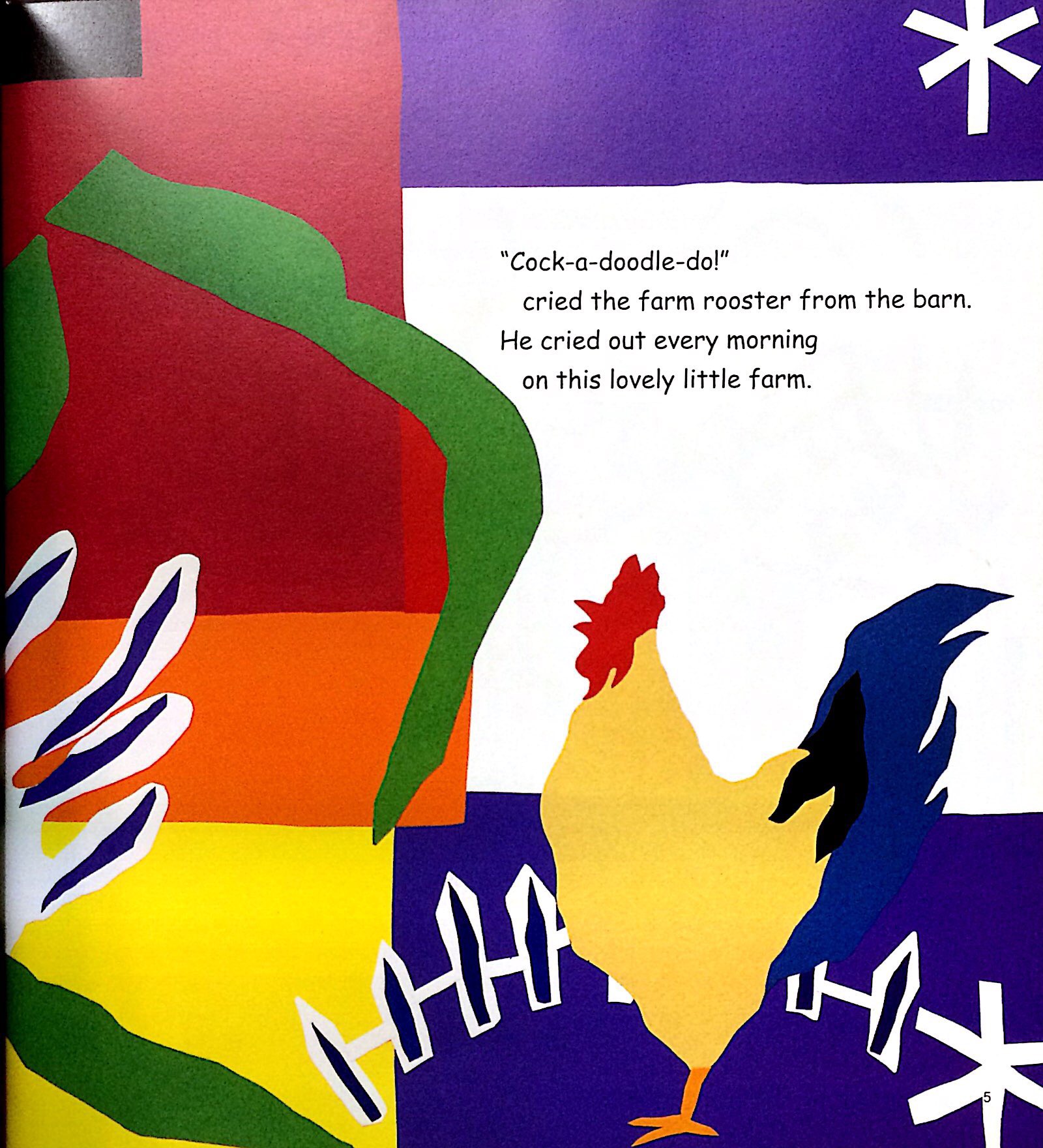 the farm rooster and the weather vane