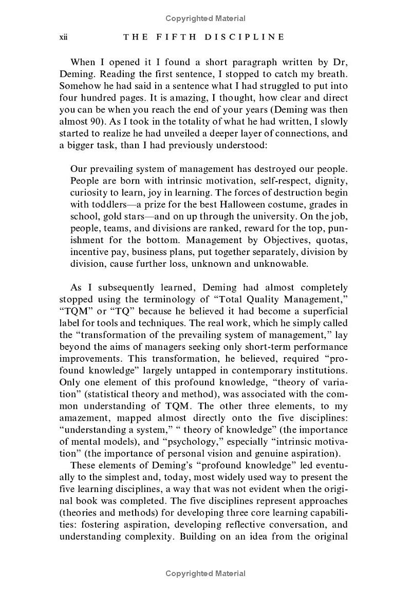 the fifth discipline - the art & practice of the learning organization