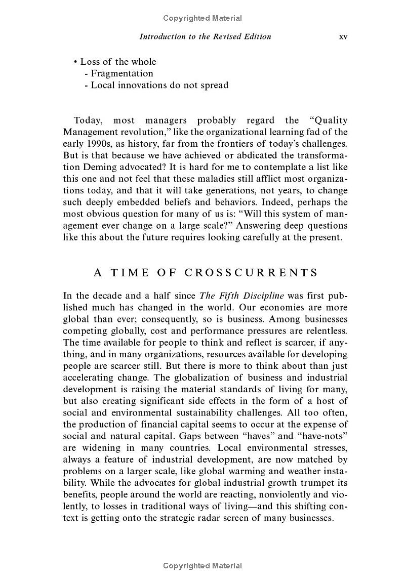 the fifth discipline - the art & practice of the learning organization