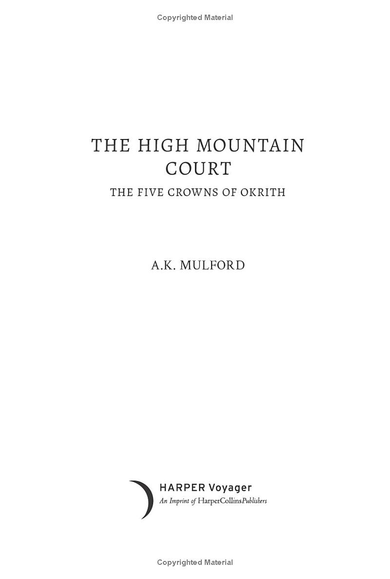 the five crowns of okrith 1: the high mountain court