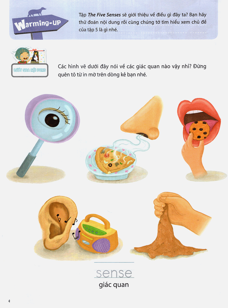 the five senses - năm giác quan -trình độ 1 (tập 5)