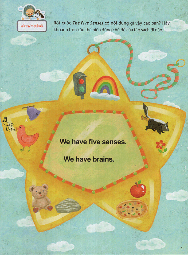 the five senses - năm giác quan -trình độ 1 (tập 5)