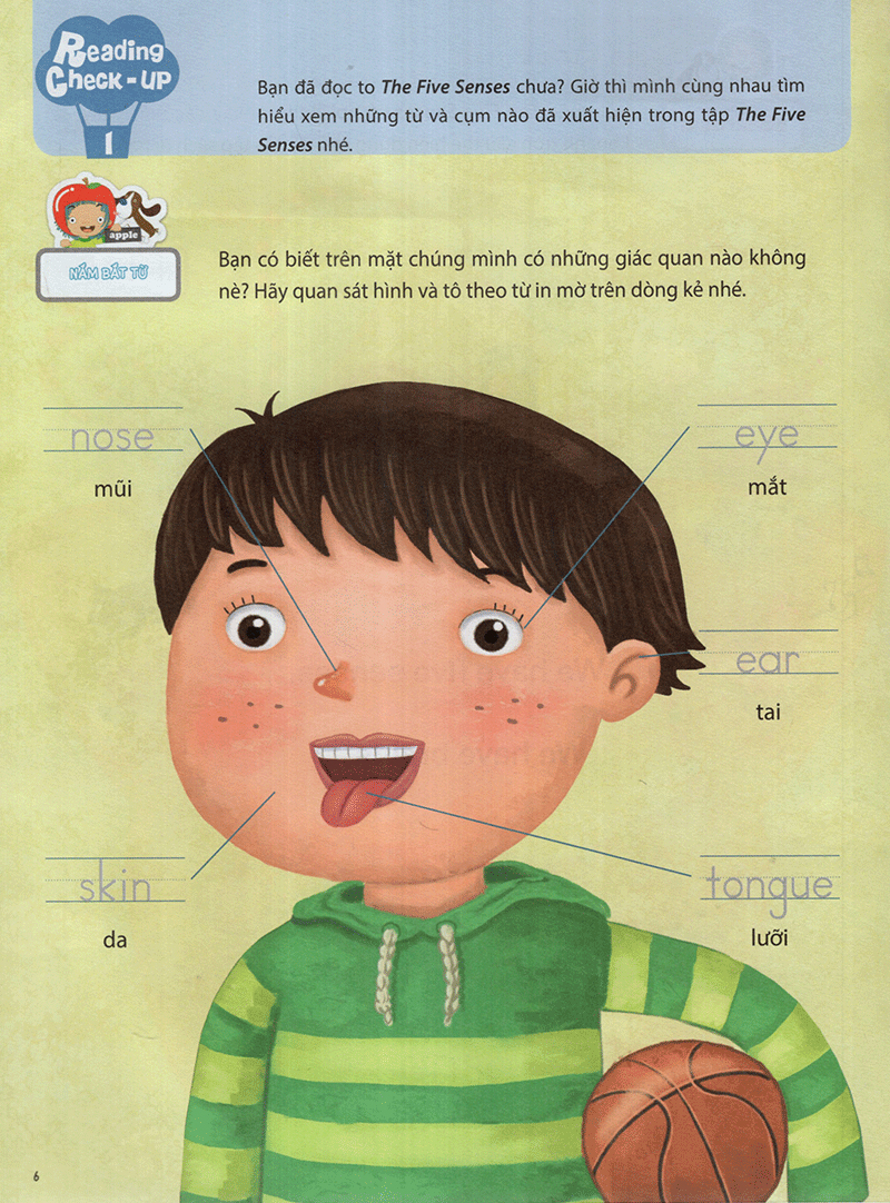 the five senses - năm giác quan -trình độ 1 (tập 5)