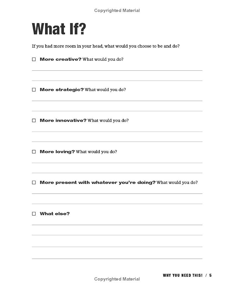 the getting things done workbook