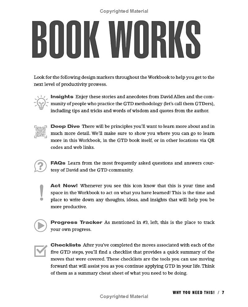 the getting things done workbook