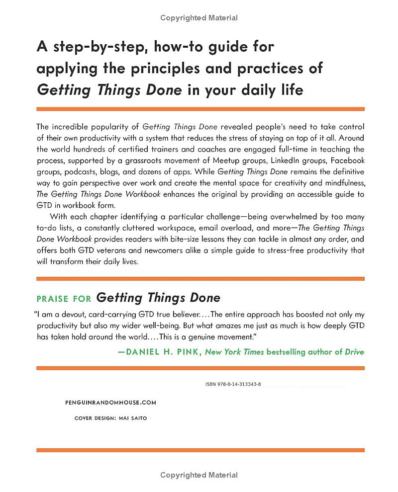 the getting things done workbook