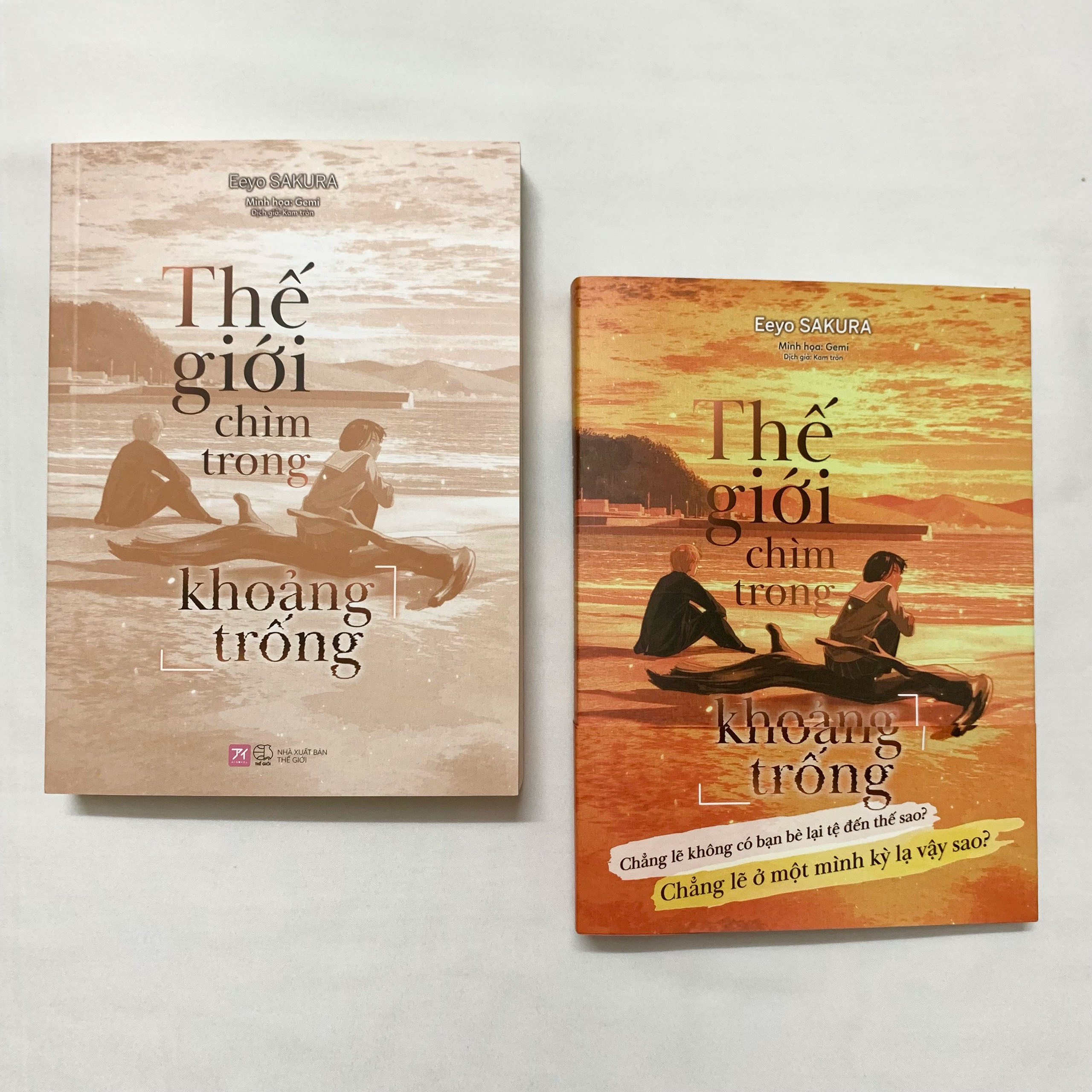 thế giới chìm trong khoảng trống - tặng kèm bookmark + flashcard 2 mặt + đai obi bao sách