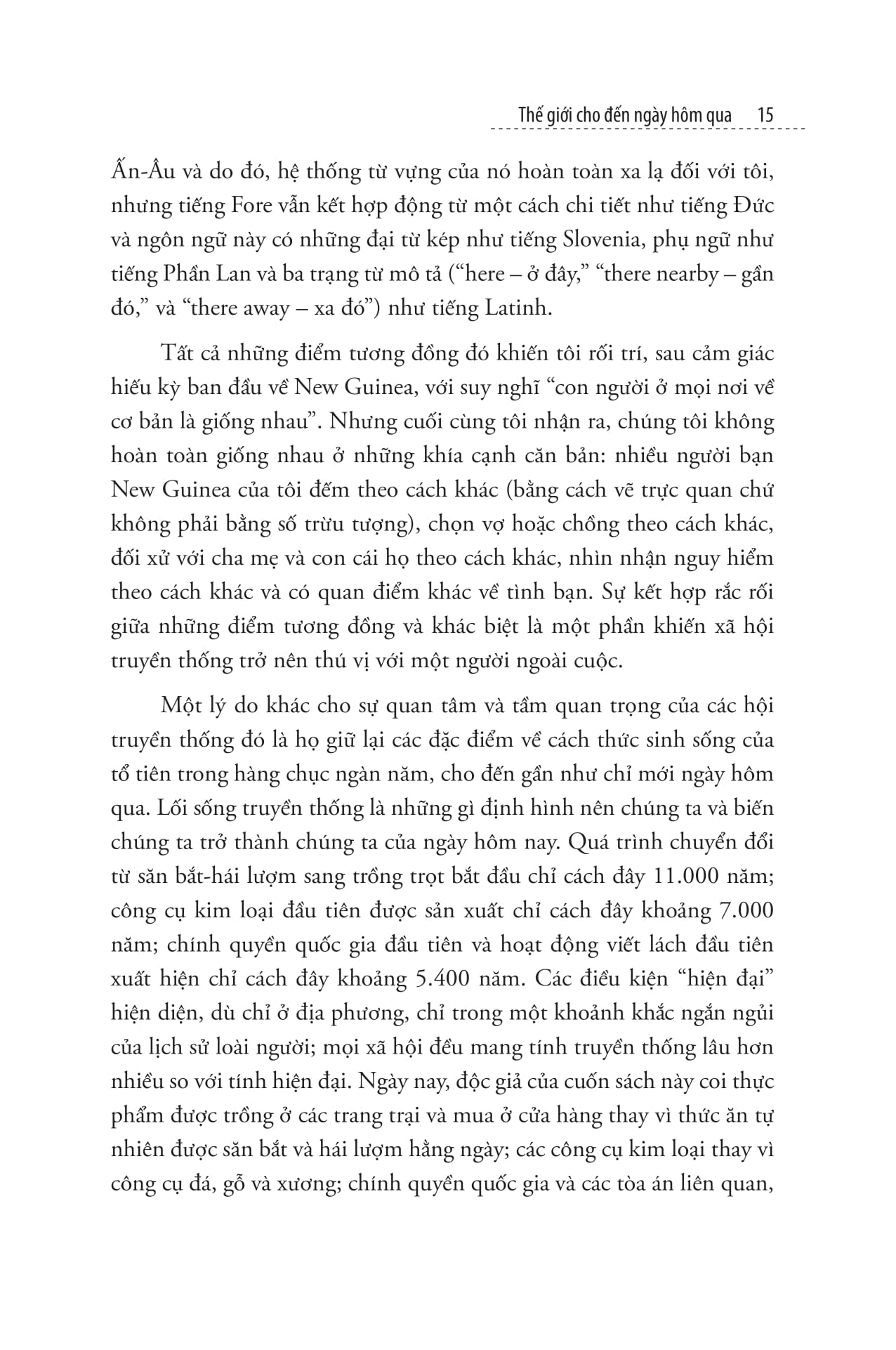 thế giới cho đến ngày hôm qua - chúng ta học được gì từ những xã hội truyền thống?