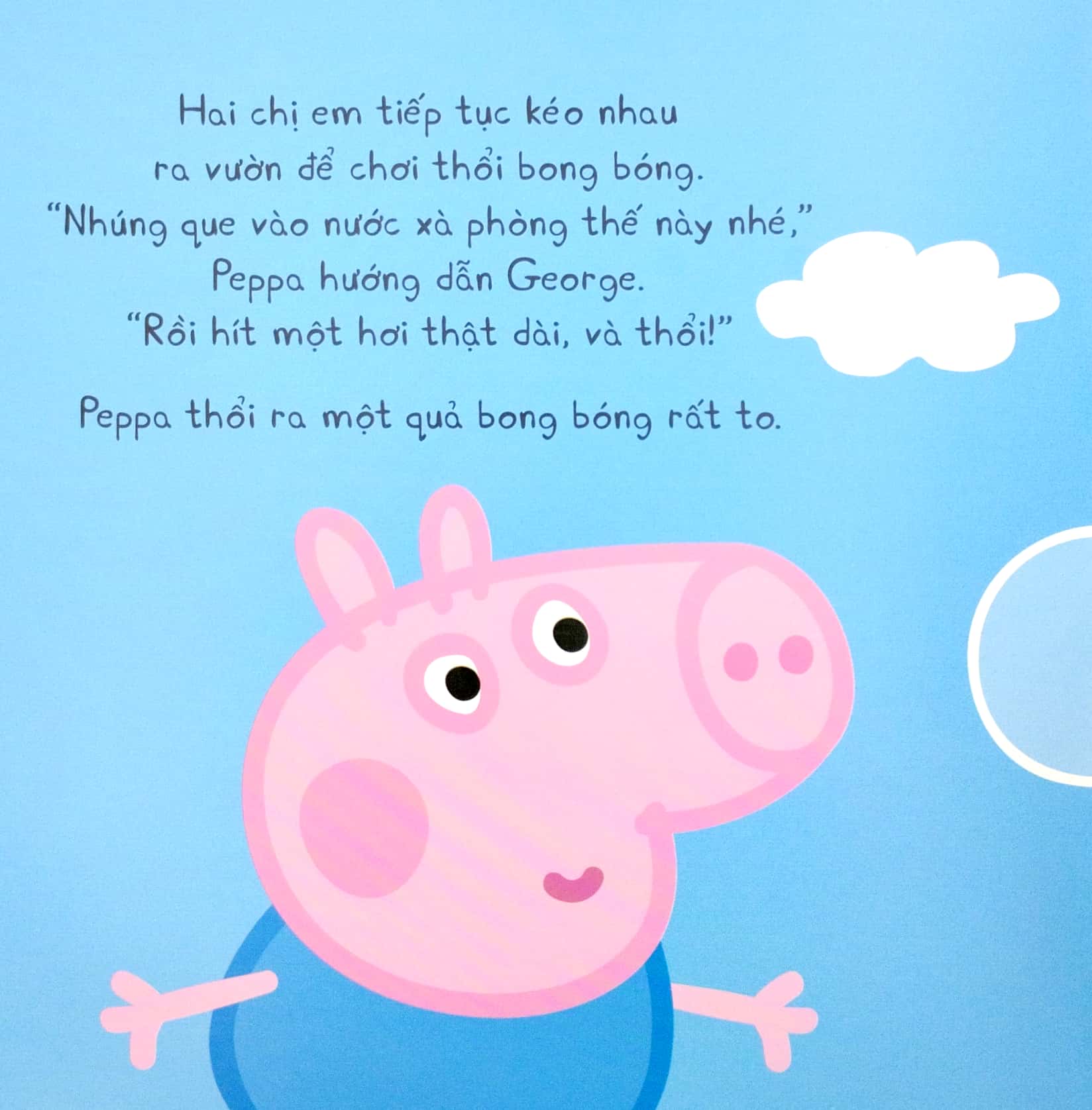 thế giới của peppa - bong bóng xà phòng