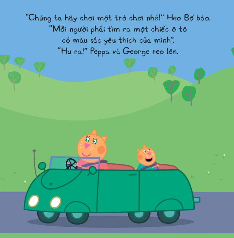 thế giới của peppa - cầu vồng
