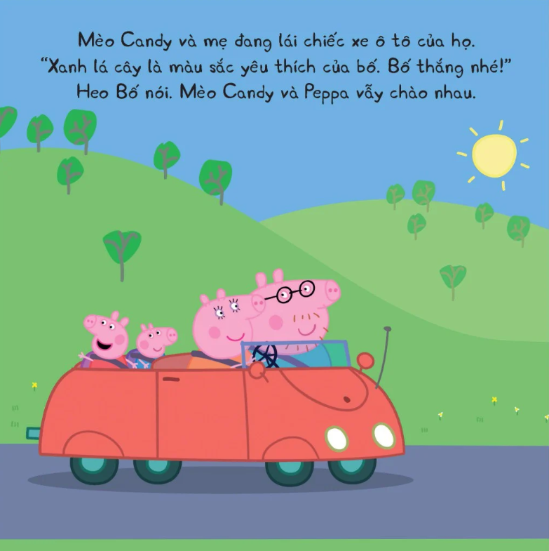 thế giới của peppa - cầu vồng