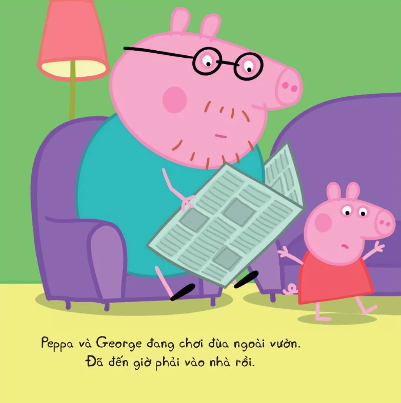 thế giới của peppa - giày mới