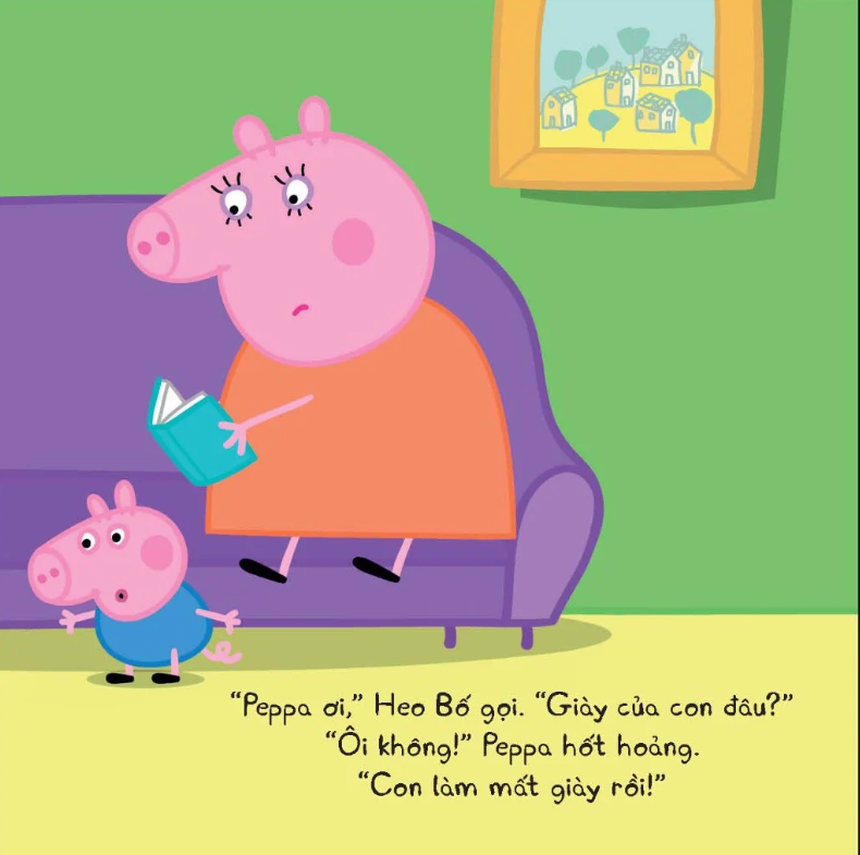 thế giới của peppa - giày mới