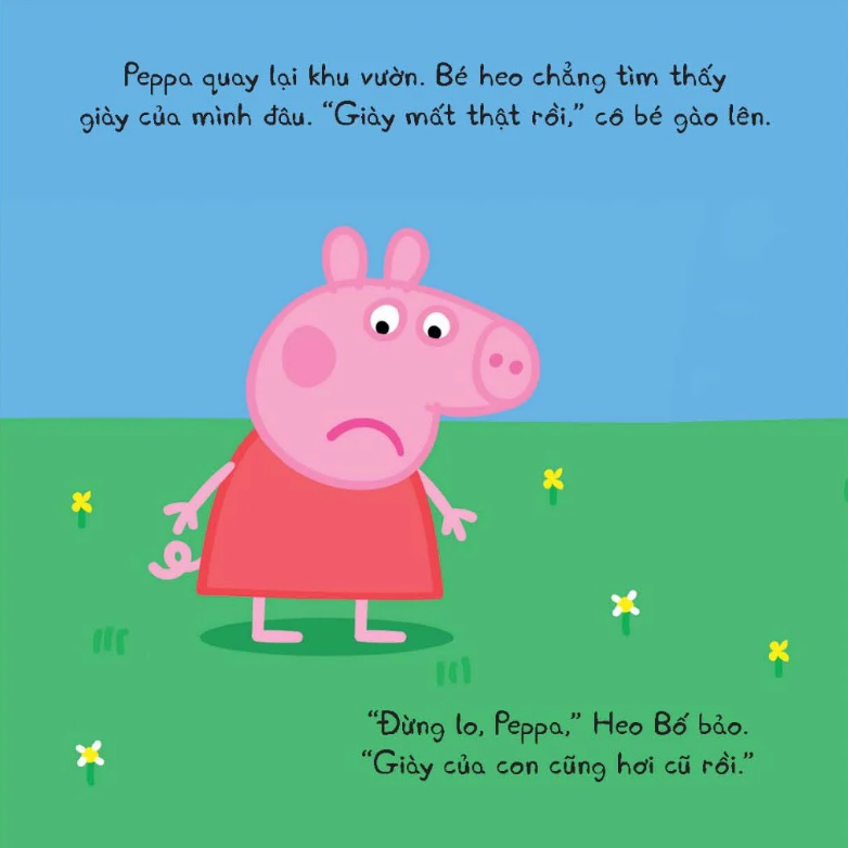 thế giới của peppa - giày mới