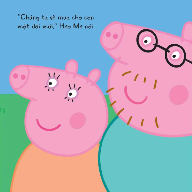 thế giới của peppa - giày mới