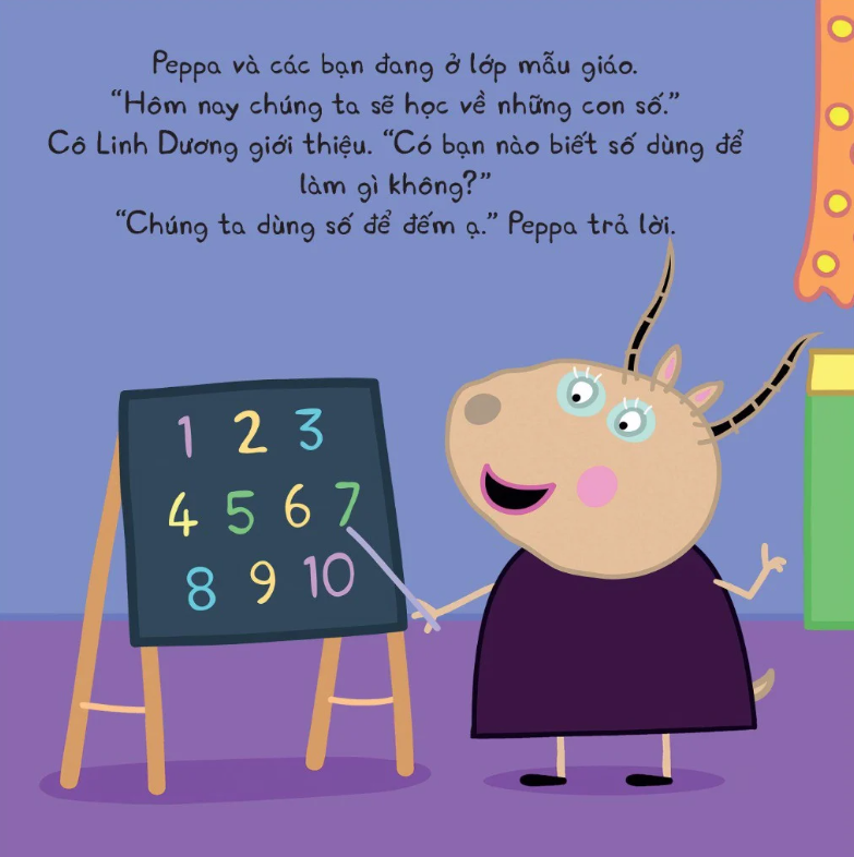 thế giới của peppa - những con số