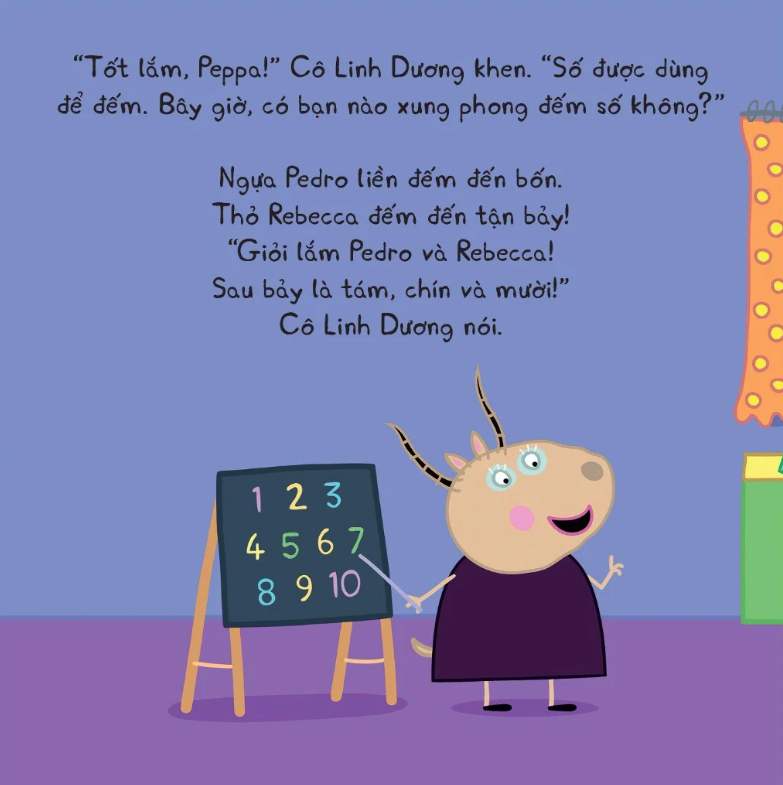 thế giới của peppa - những con số