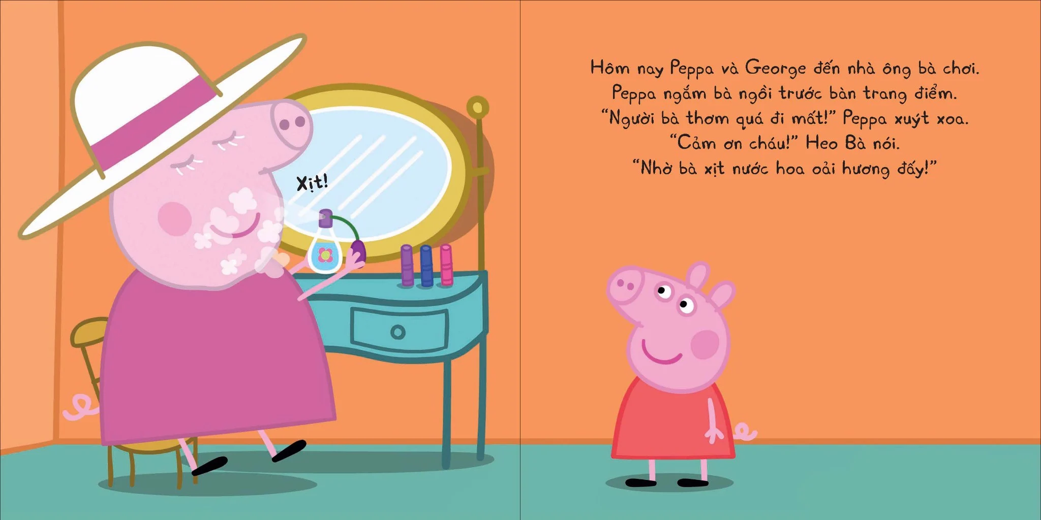 thế giới của peppa - nước hoa của bà