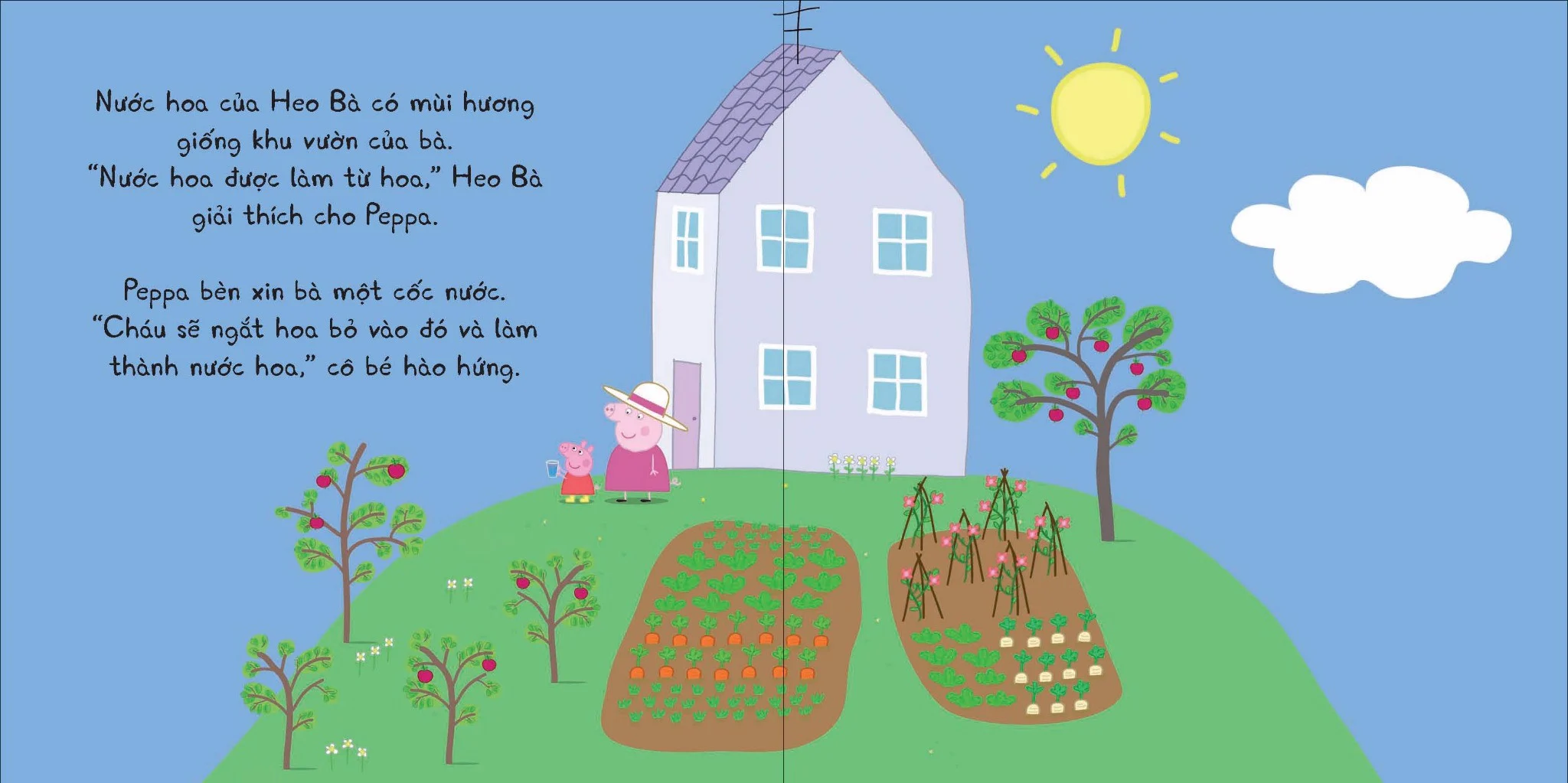 thế giới của peppa - nước hoa của bà