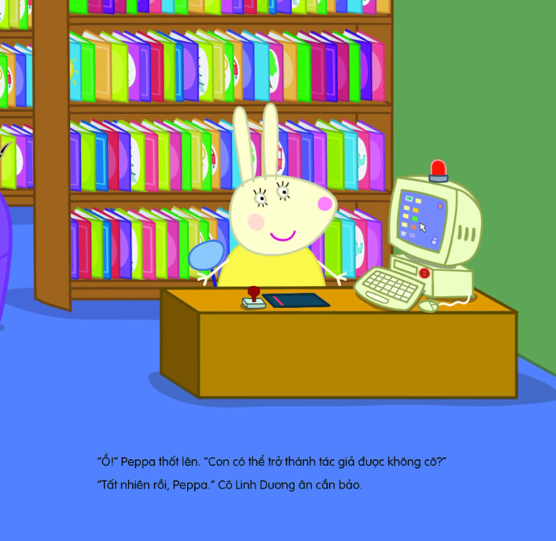 thế giới của peppa - peppa đến nhà sách