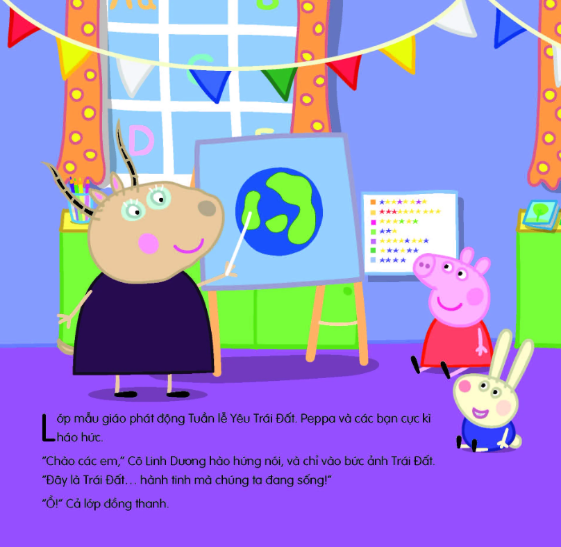 thế giới của peppa - peppa yêu trái đất