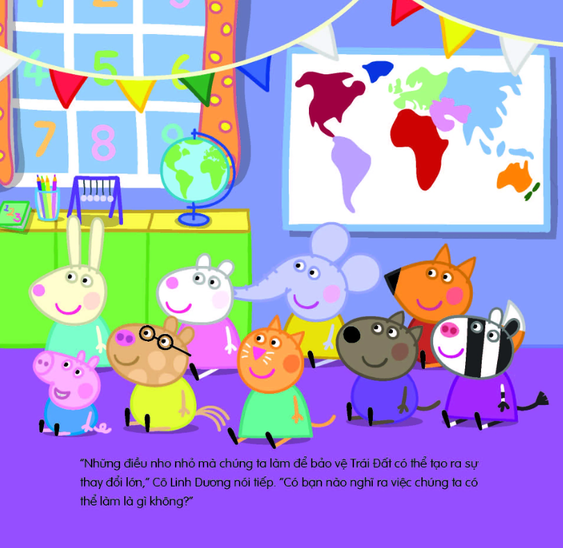 thế giới của peppa - peppa yêu trái đất