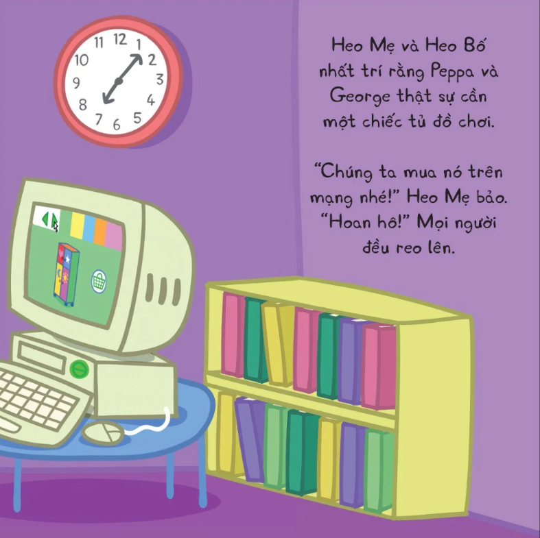 thế giới của peppa - tủ đồ chơi