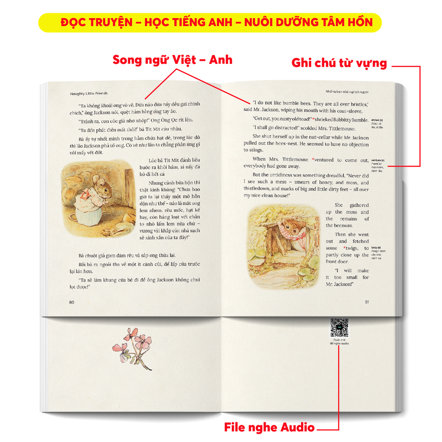 The Gioi Cua Tho Peter - The World of Peter Rabbit - Nhung Ban Nho Nghich Ngom - Naughty Little Friends - Song Ngu