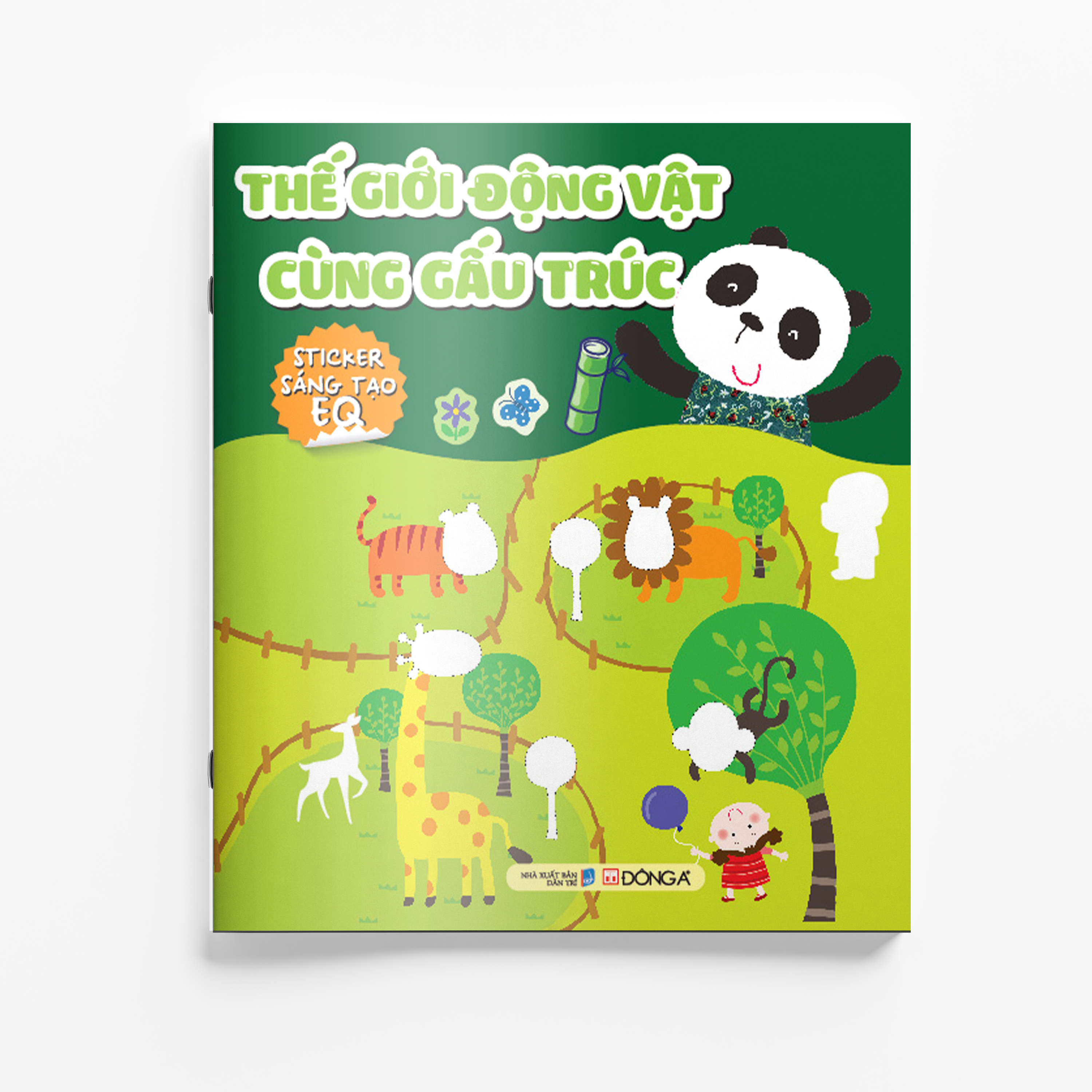 thế giới động vật cùng gấu trúc- sticker sáng tạo eq