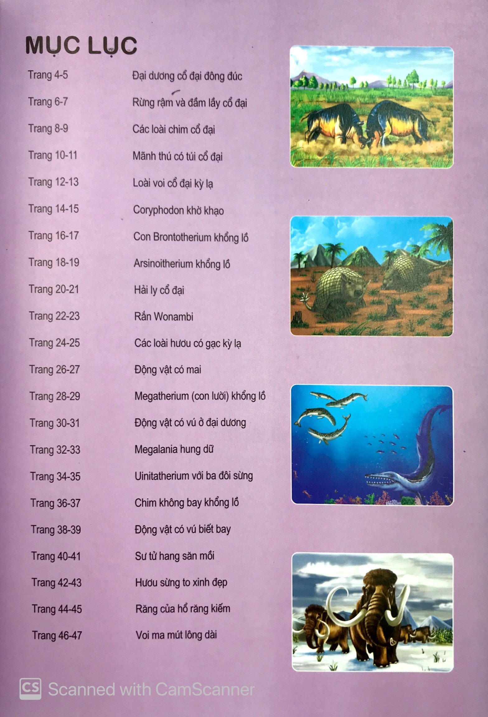 thế giới động vật kì thú - động vật thời cổ đại