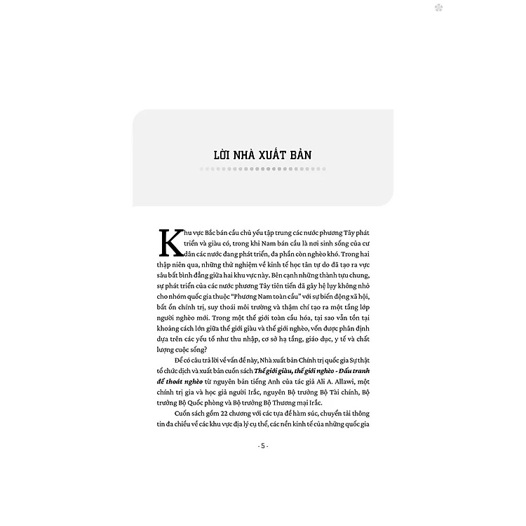 thế giới giàu - thế giới nghèo - đấu tranh để thoát nghèo