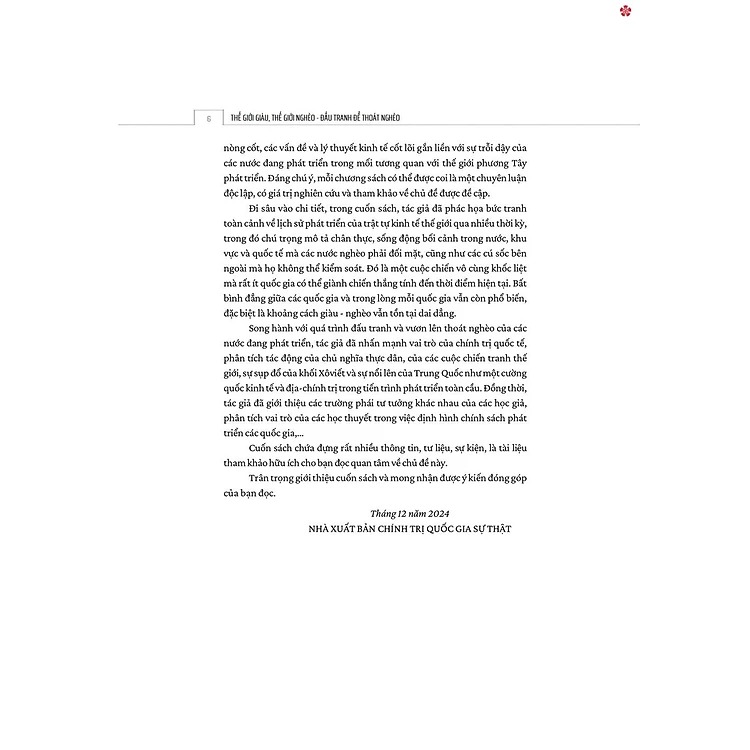 thế giới giàu - thế giới nghèo - đấu tranh để thoát nghèo