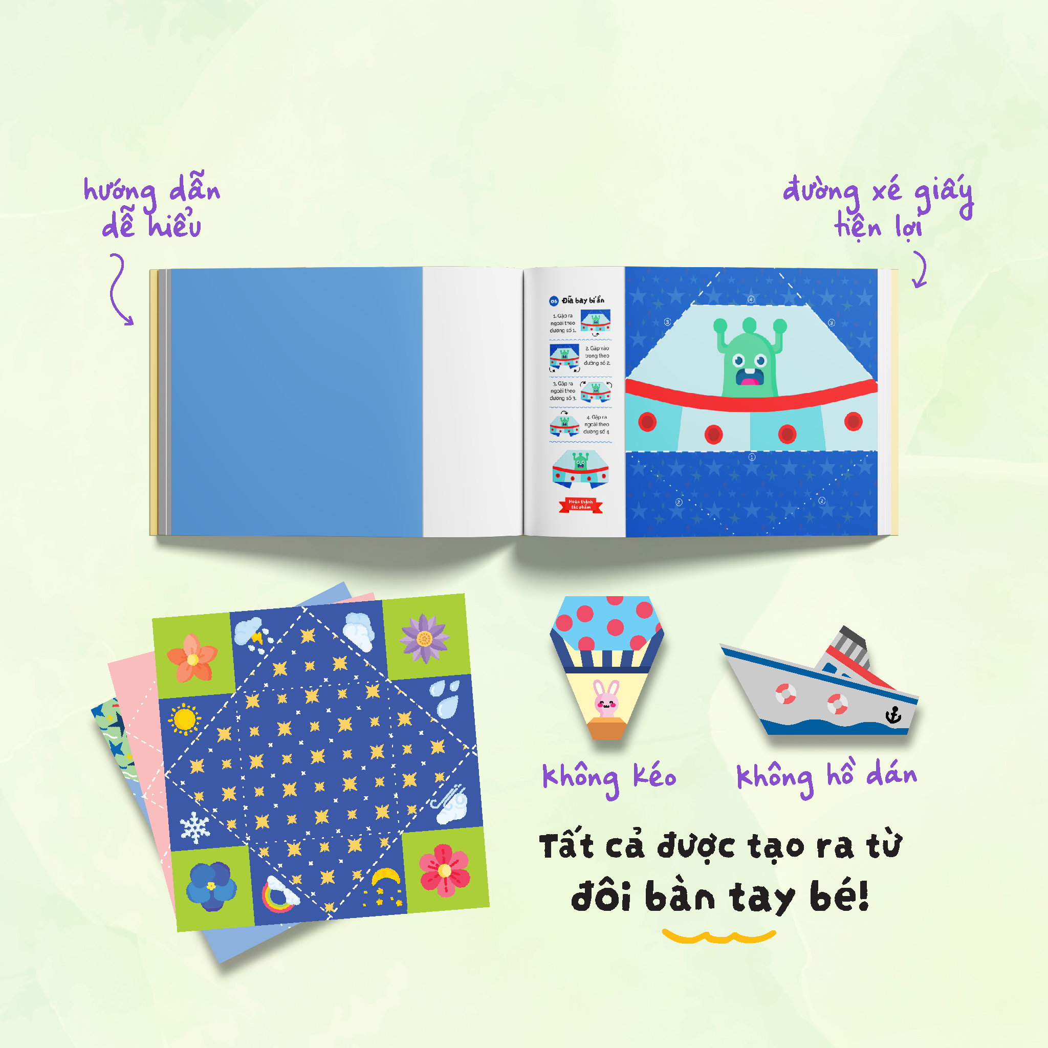 Thế Giới Giấy Gấp - Origami Cho Bé - Vật Dụng Thân Quen
