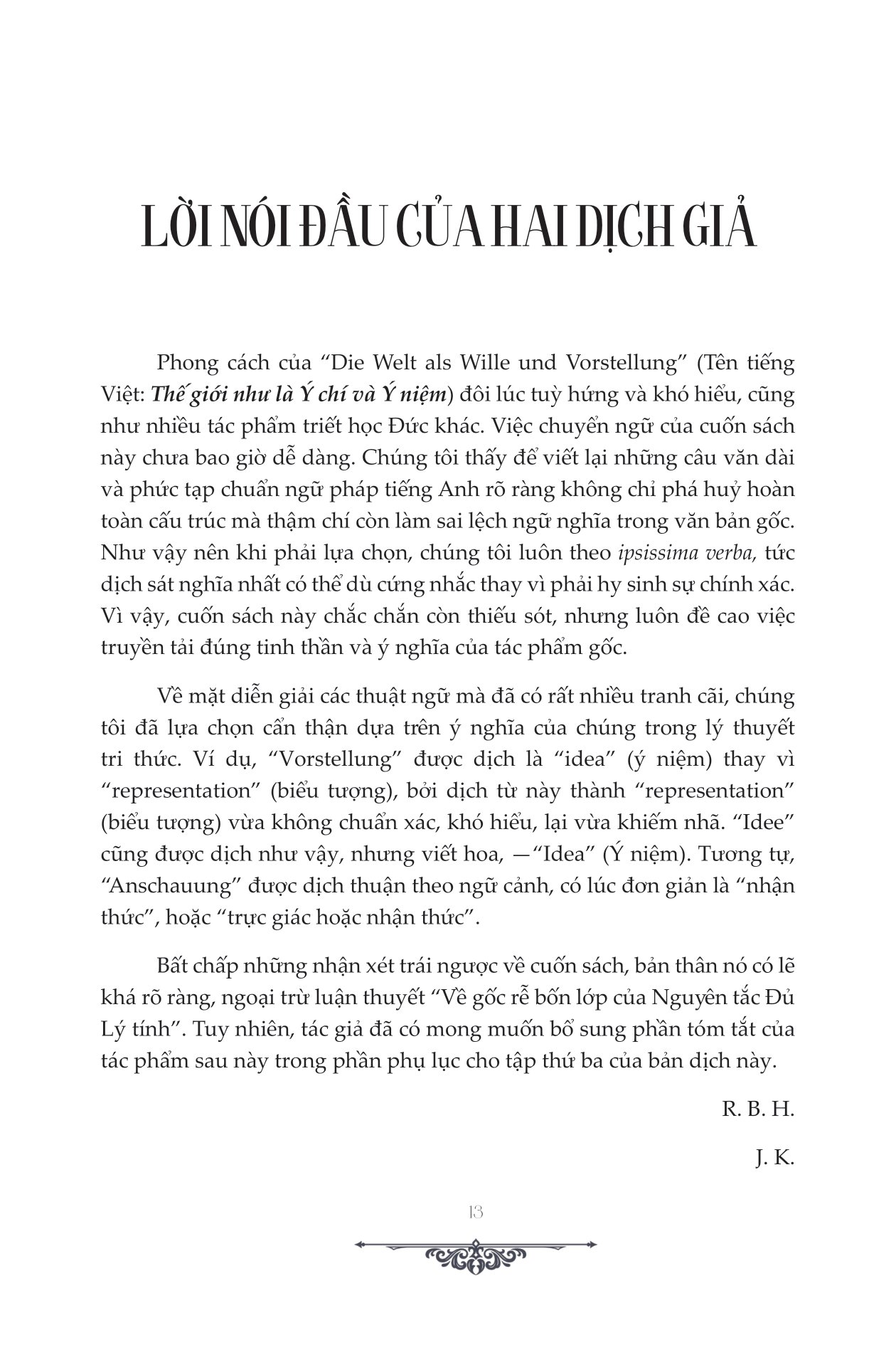 thế giới như là ý chí và ý niệm - bìa cứng