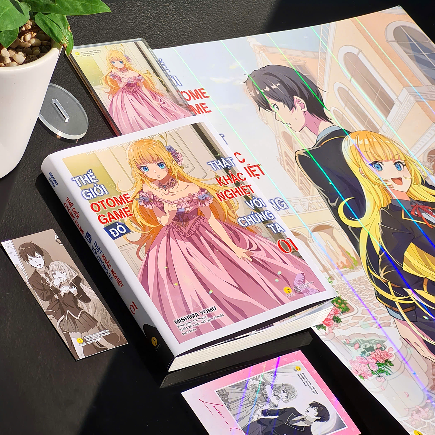 The Gioi Otome Game Do That Khac Nghiet Voi Chung Ta - Tap 1 - Ban Dac Biet - Tang Kem Bookmark + Polaroid Hologram + Poster Hologram + Standee Acrylic