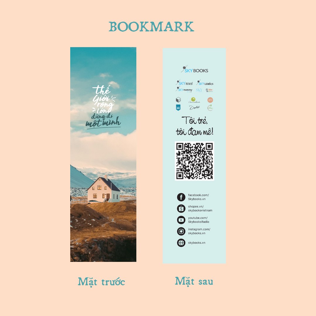 thế giới rộng lớn đừng đi một mình - tặng kèm bookmark + postcard