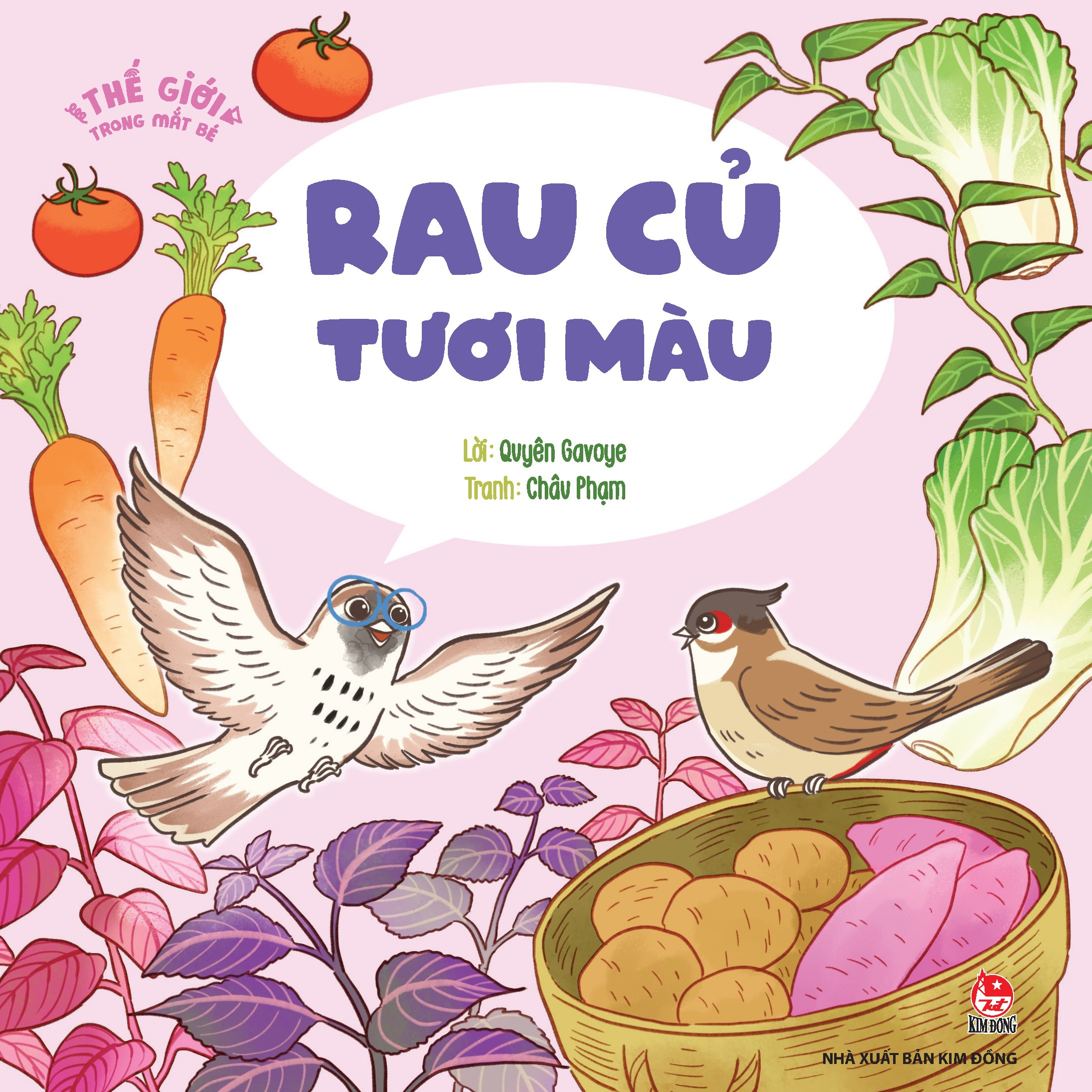 thế giới trong mắt bé - rau củ tươi màu