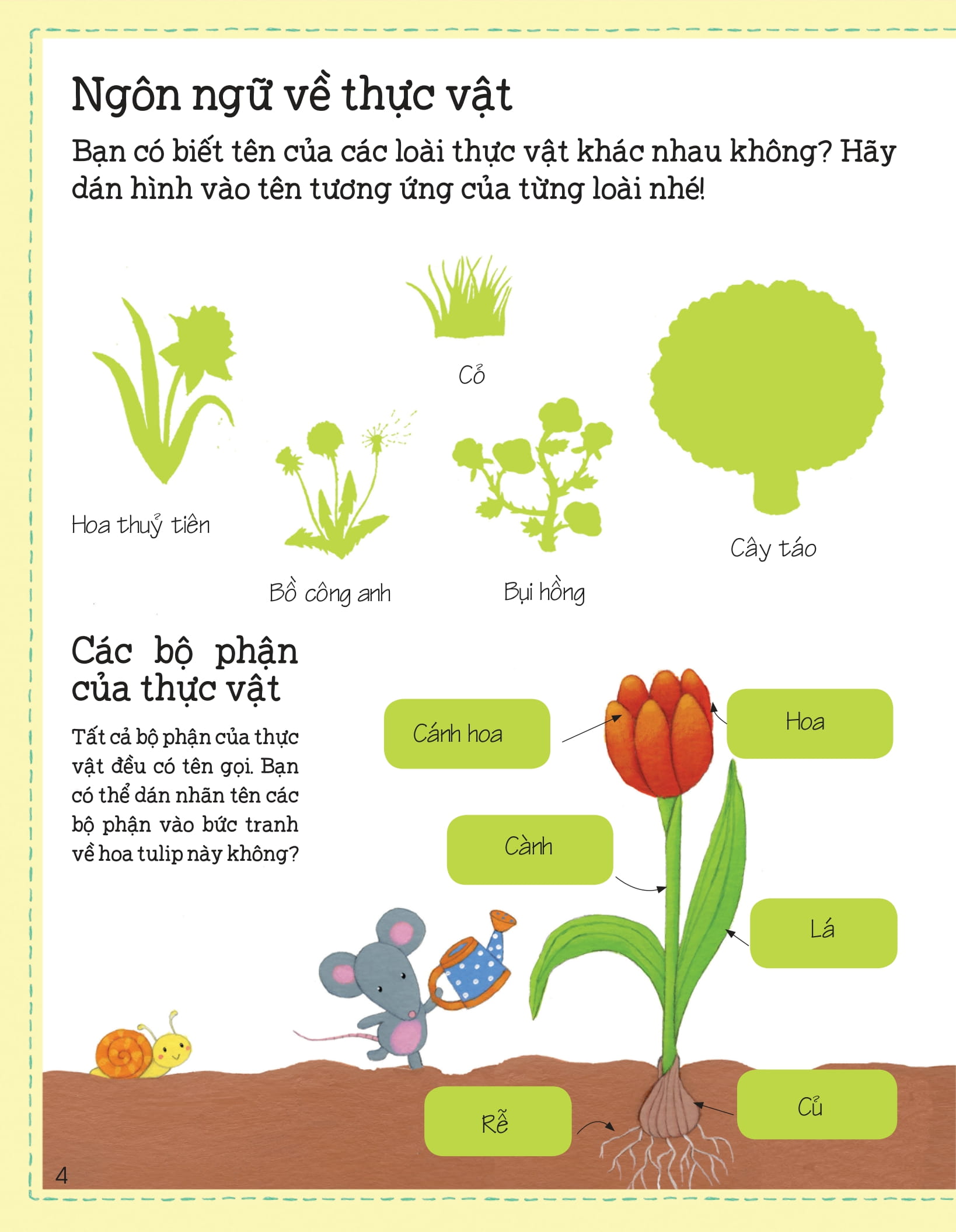 thế giới trong tay em - sự sinh trưởng của vạn vật