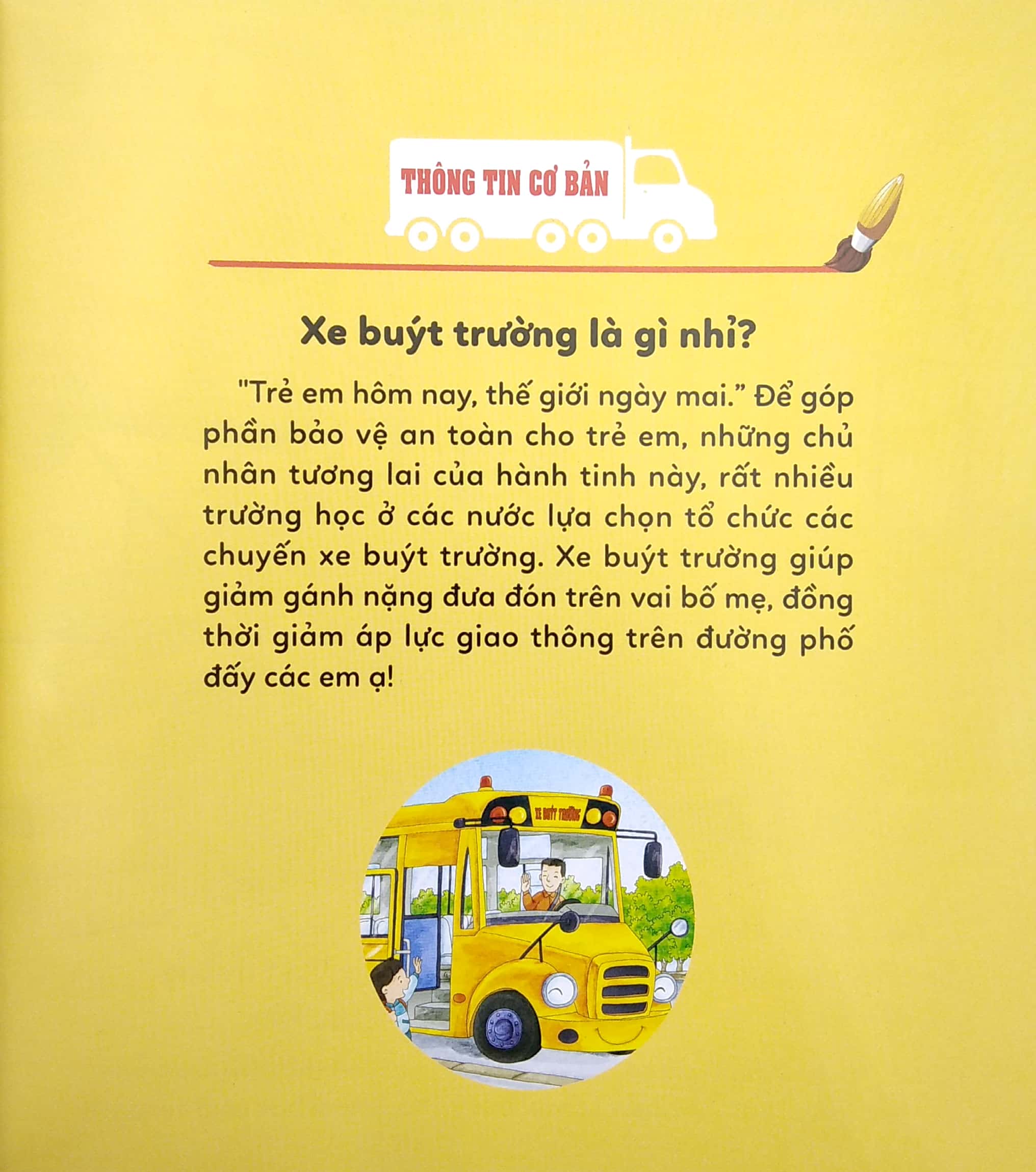 thế giới xe cộ - xe buýt trường - school bus