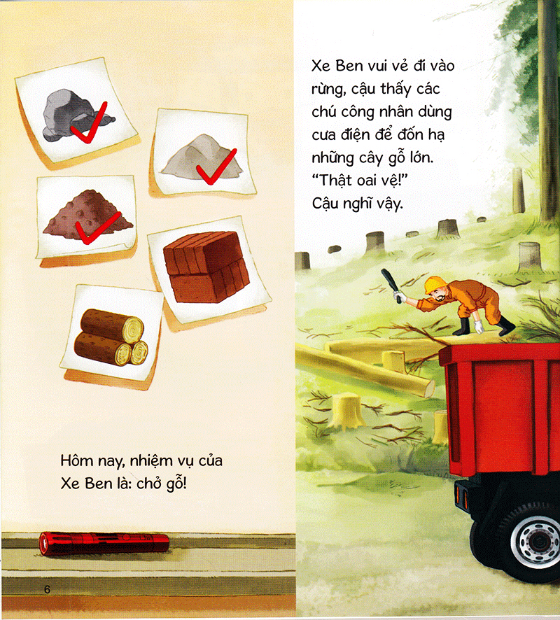 thế giới xe công trình - xe ben tài giỏi (tái bản 2019)