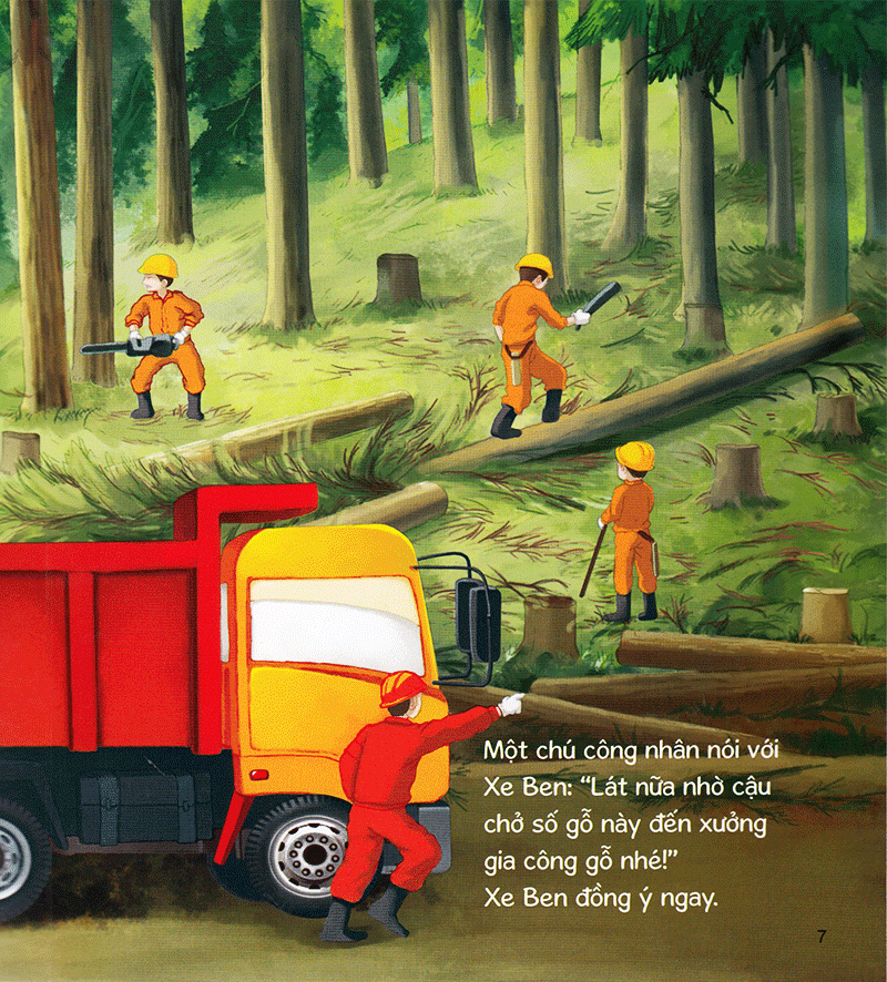 thế giới xe công trình - xe ben tài giỏi (tái bản 2019)