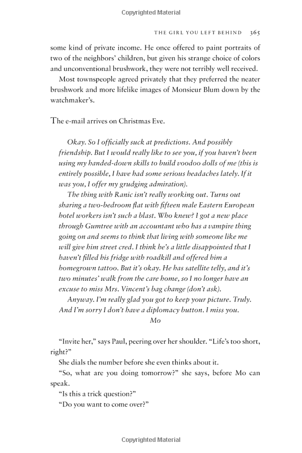 the girl you left behind