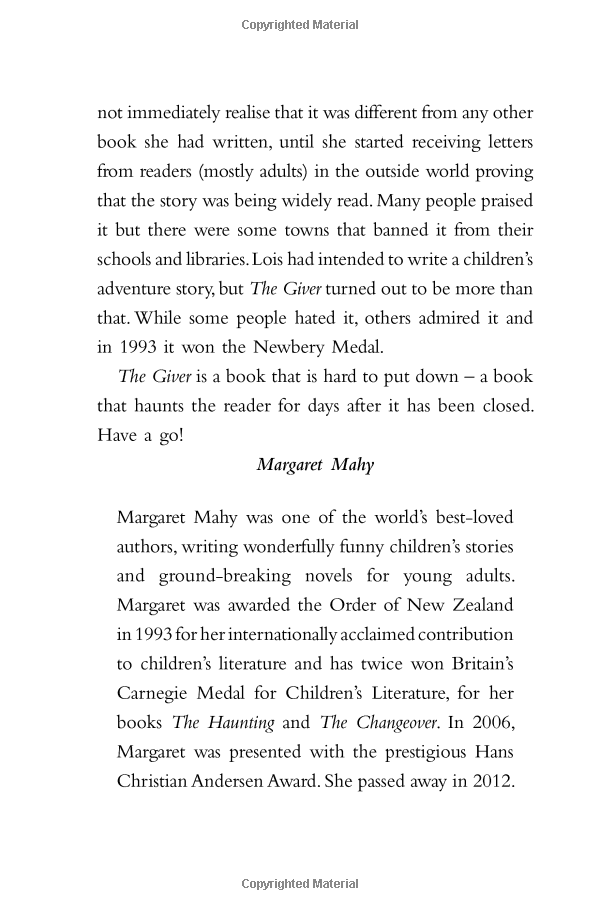 the giver (essential modern classics)