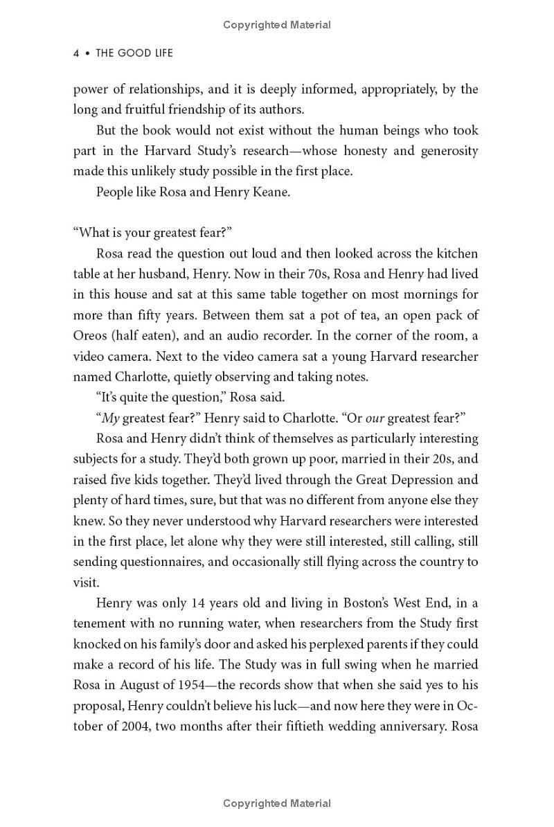 the good life: lessons from the world's longest study on happiness