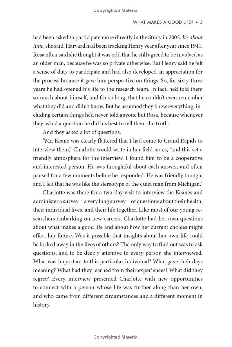 the good life: lessons from the world's longest study on happiness