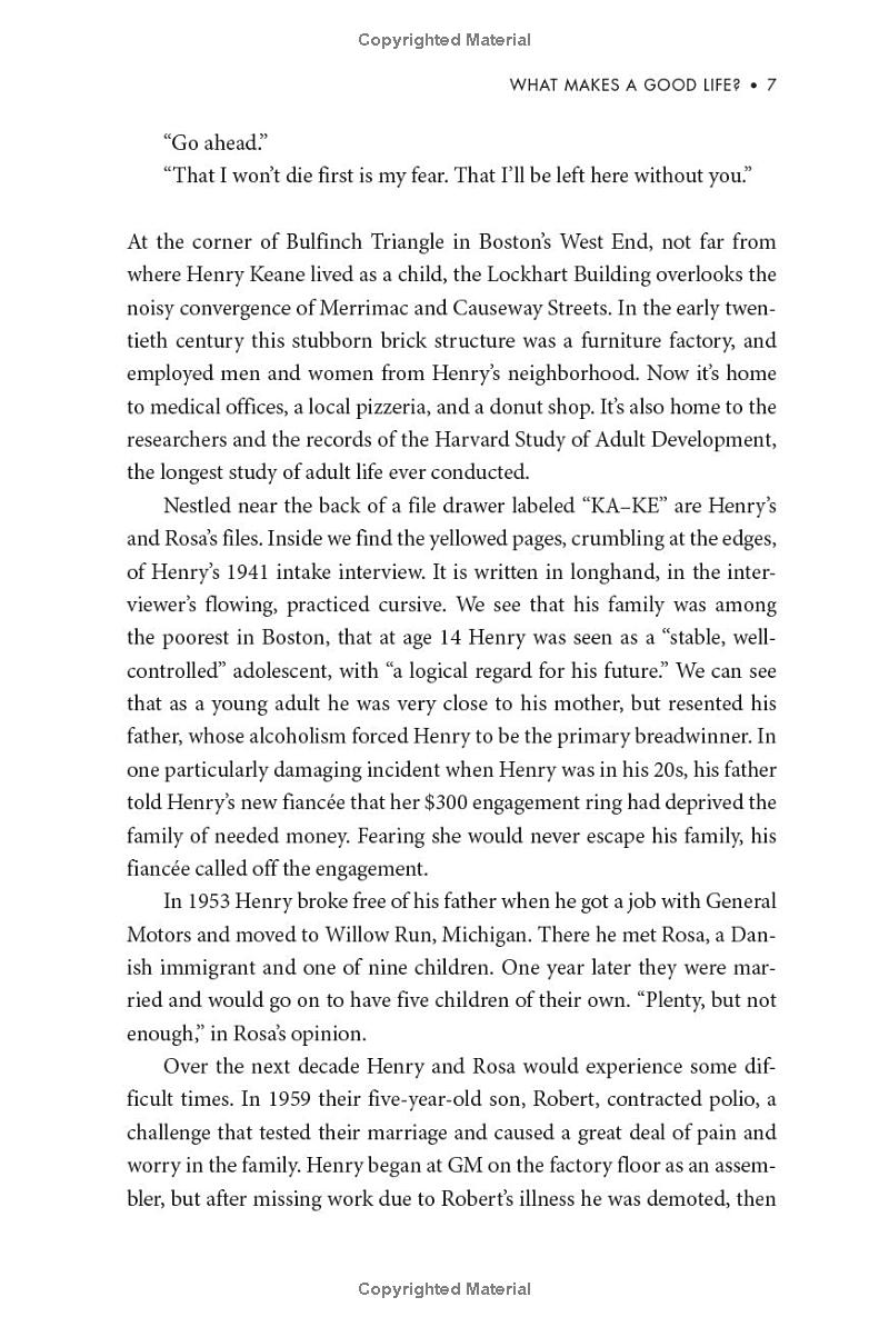 the good life: lessons from the world's longest study on happiness